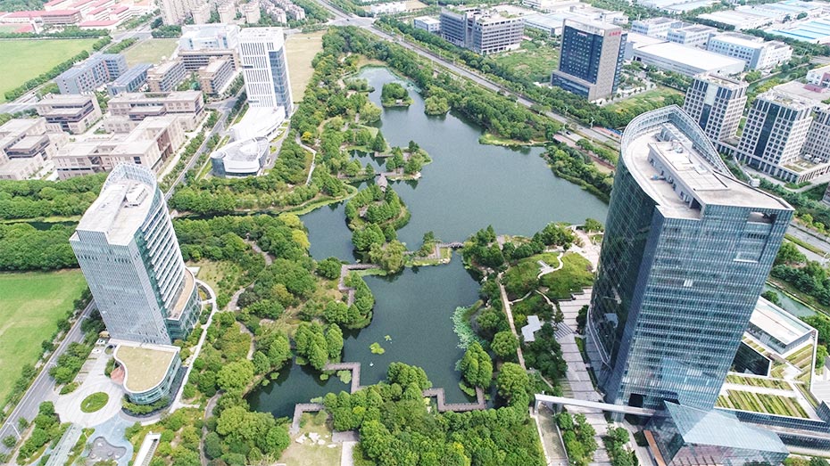 中新生態(tài)城濕地公園園林案例